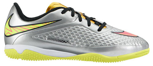 Están deprimidos Llevando Perder Bota fútbol sala de niño NIKE JR HYPERVENOM PHELON PREM IC plata 677590-069  | Deportes 4c