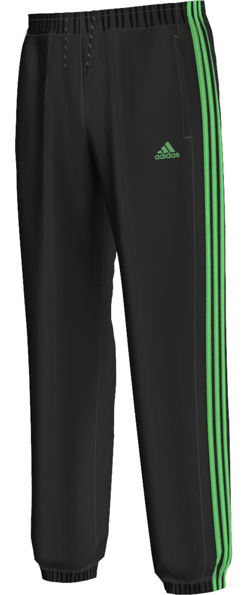 Pantalón ADIDAS ESSENTIALS 3S PANT negro verde AC3295 | Deportes 4c
