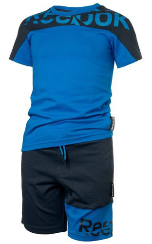 Conjunto de niño REEBOK B SS ST azul y negro AO2958