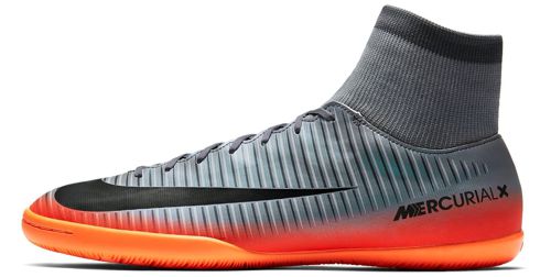 Botas futbol sala NIKE MERCURIALX VICTORY VI CR7 DF IC gris y naranja 903611-001
