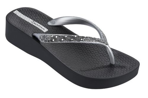Sandalia de dedo de mujer IPANEMA MESH II PLAT negro y gris IP81928 |  Deportes 4c