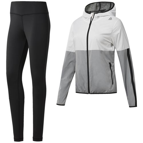 chaqueta reebok mujer gris