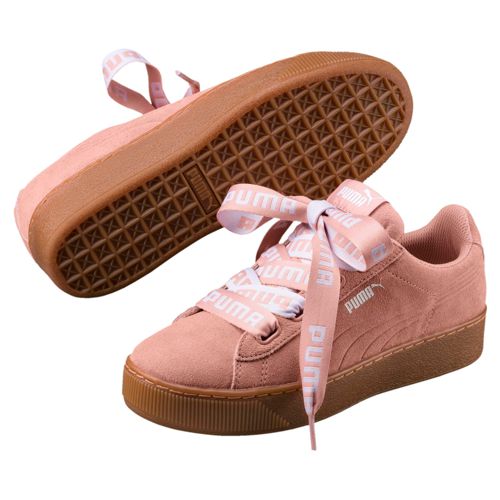zapatillas puma rosas lazo