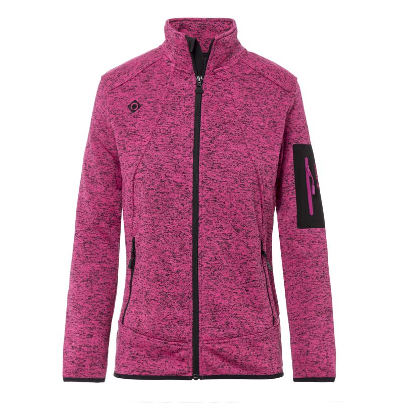 Chaqueta polar de mujer IZAS DIMASA rosa fucsia