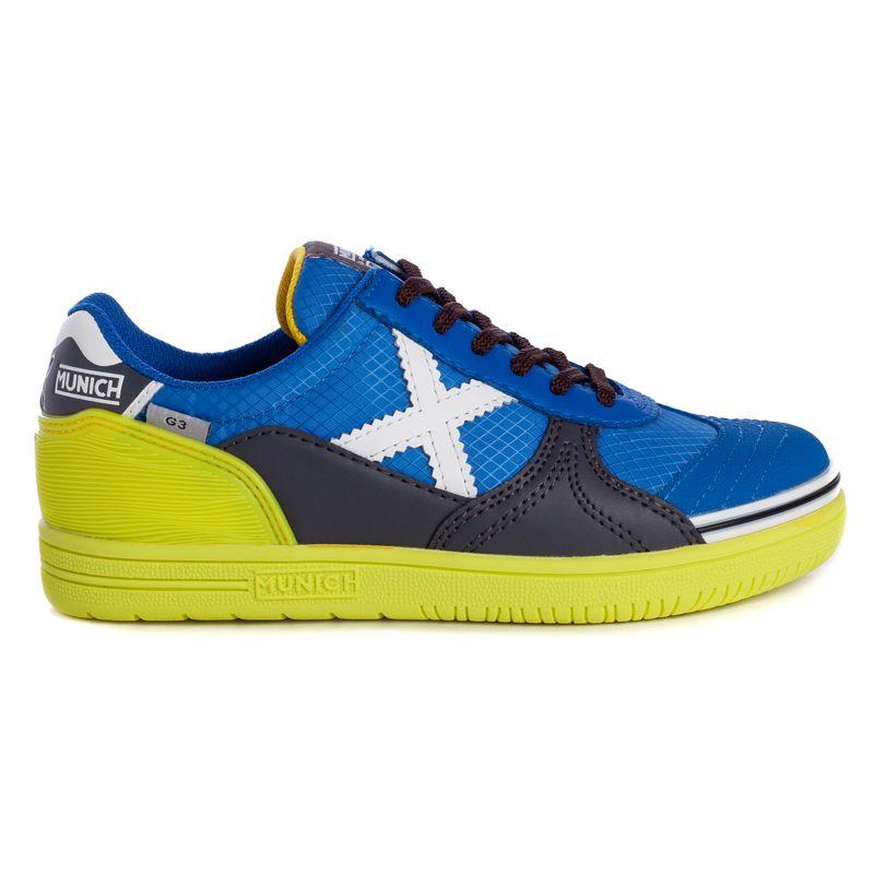 Zapatillas Fútbol Sala Munich Continental V2 Blanco/Azul