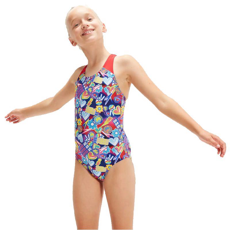 Bañador de piscina para niña SPEEDO DIGITAL ALLOVER SPLASHBACK azul y varios 8-00262314742