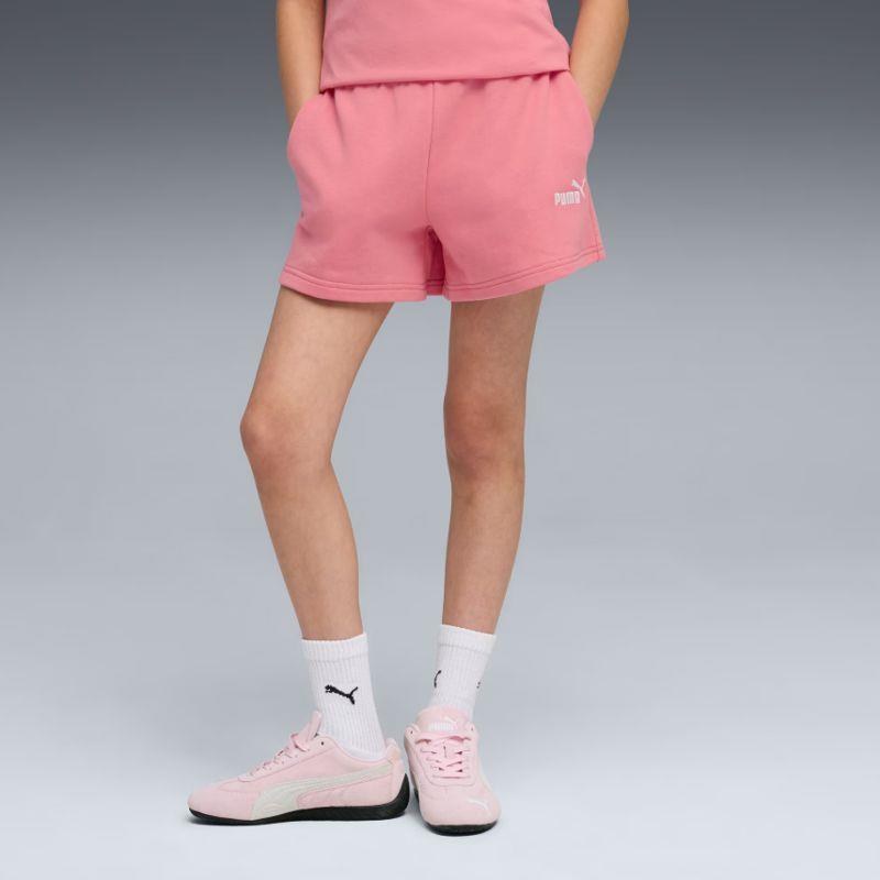 Pantalón corto para niña PUMA ESSENTIALS SMALL LOGO rosa 684905-25
