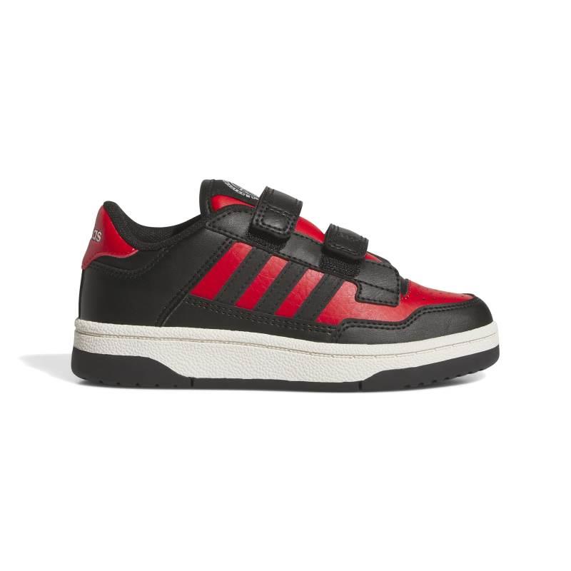 Zapatillas para niño ADIDAS RAPID COURT CF negra y roja JR1021