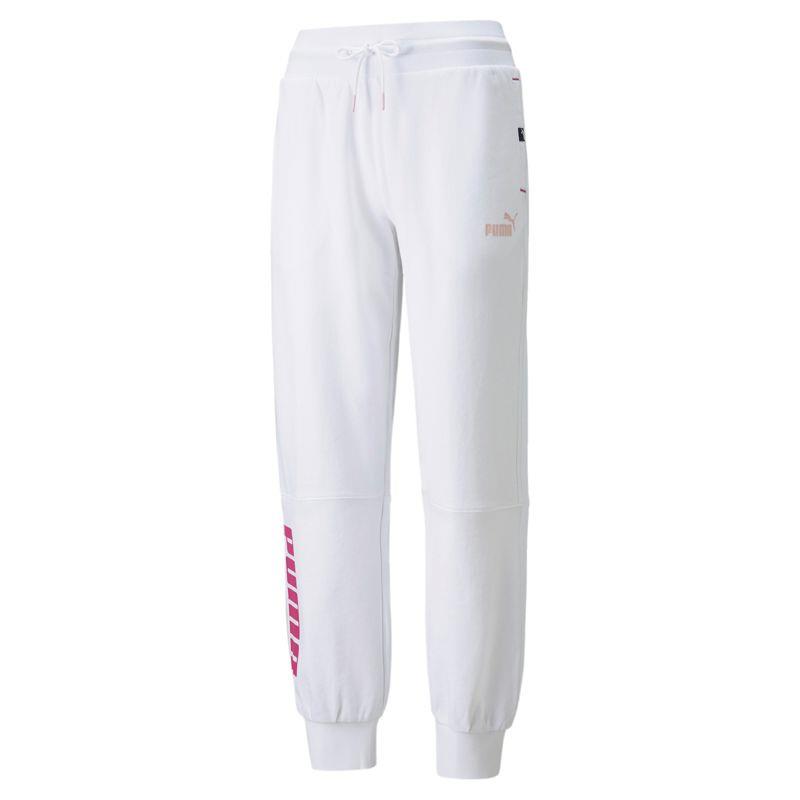 Pantalón largo para mujer PUMA POWER COLORBLOC blanco 847127-02