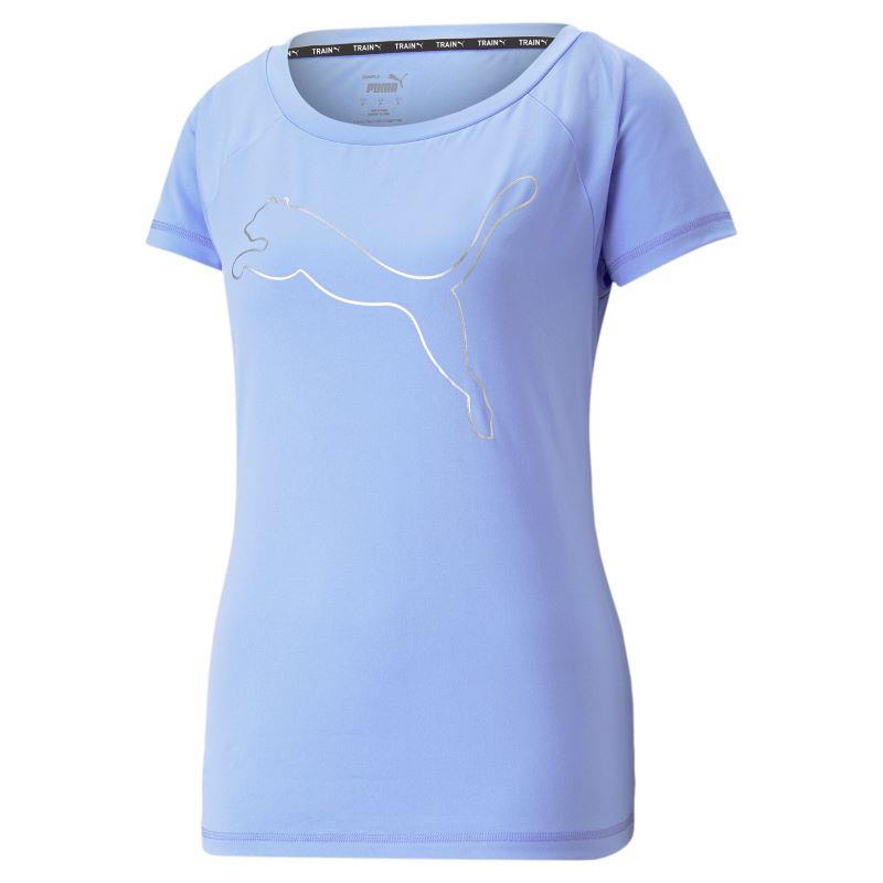 Camiseta manga corta para mujer PUMA FAVOURITE JERSEY CAT azul 522420-28