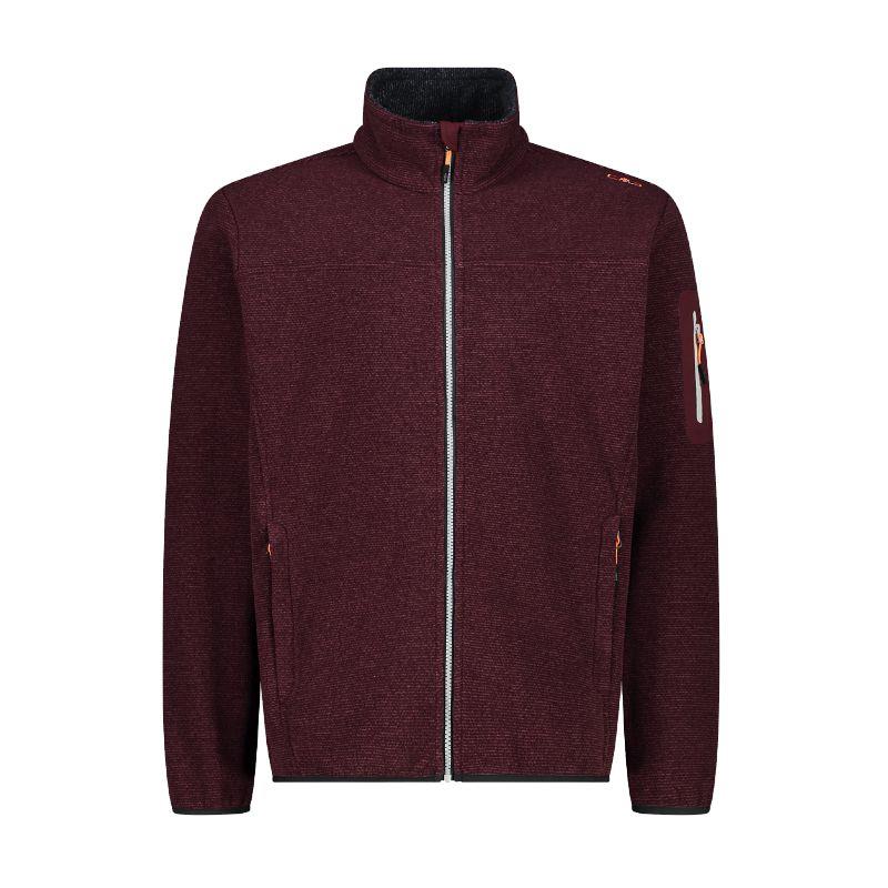 Forro polar CMP JACQUARD KNIT TECH granate 38H2237-C919