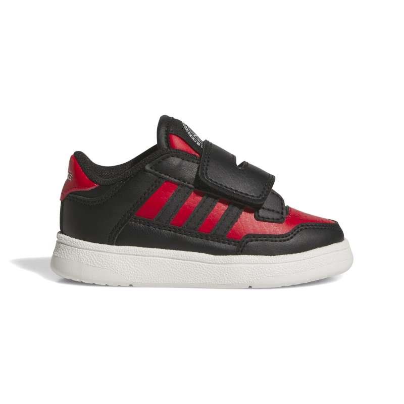 Zapatillas para niño ADIDAS RAPID COURT CF I negra y roja JR1024