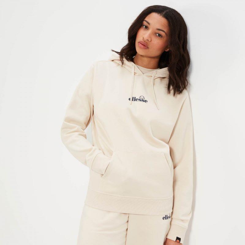 Sudadera con capucha para mujer ELLESSE JAZANA blanco roto SGT16460