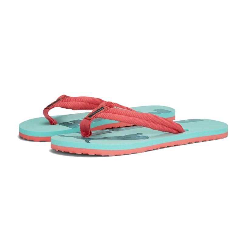 Sandalia de dedo de niña-o PUMA EPIC FLIP V2 JR turquesa y rosa 360288-44