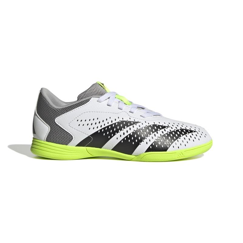 Zapatillas fútbol sala para niño-a ADIDAS PREDATOR ACCURACY.4 IN J blanca, gris y negro IE9440