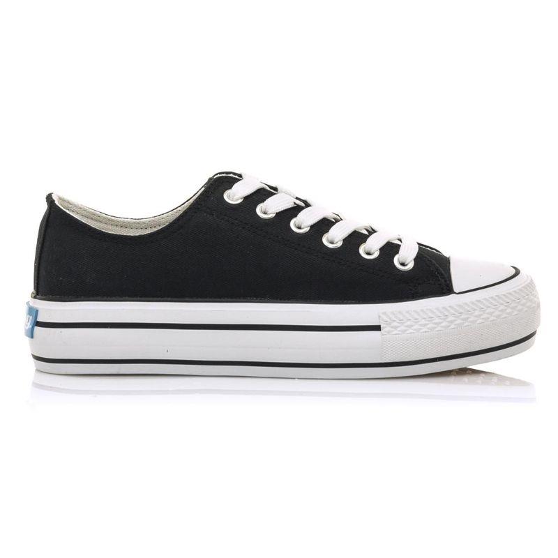 Zapatillas de lona para mujer MUSTANG CANVAS negra 60173