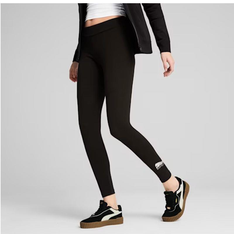 Leggings para mujer PUMA ESSENTIALS METALLIC negros 685000-01