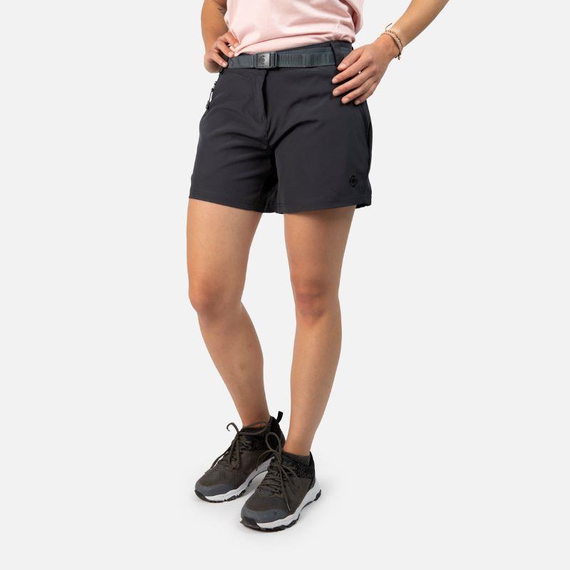 Pantalón corto trekking para mujer IZAS NAGELA II gris oscuro