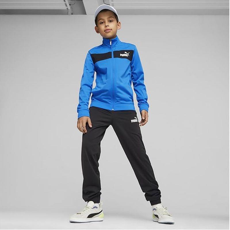 Chándal de niño PUMA POLY COLORBLOCK SUIT azul y negro 687361-13