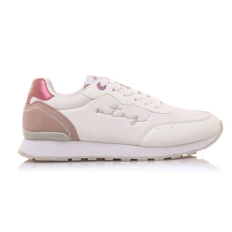Zapatillas para mujer MUSTANG NEILI 2 blanco y rosa claro 60439-C55240