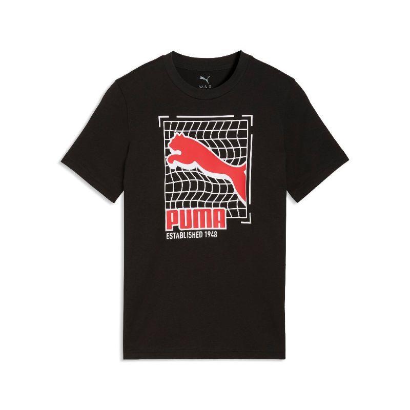 Camiseta manga corta para niño PUMA GRAPHIC GRID TEE negro 692114-01