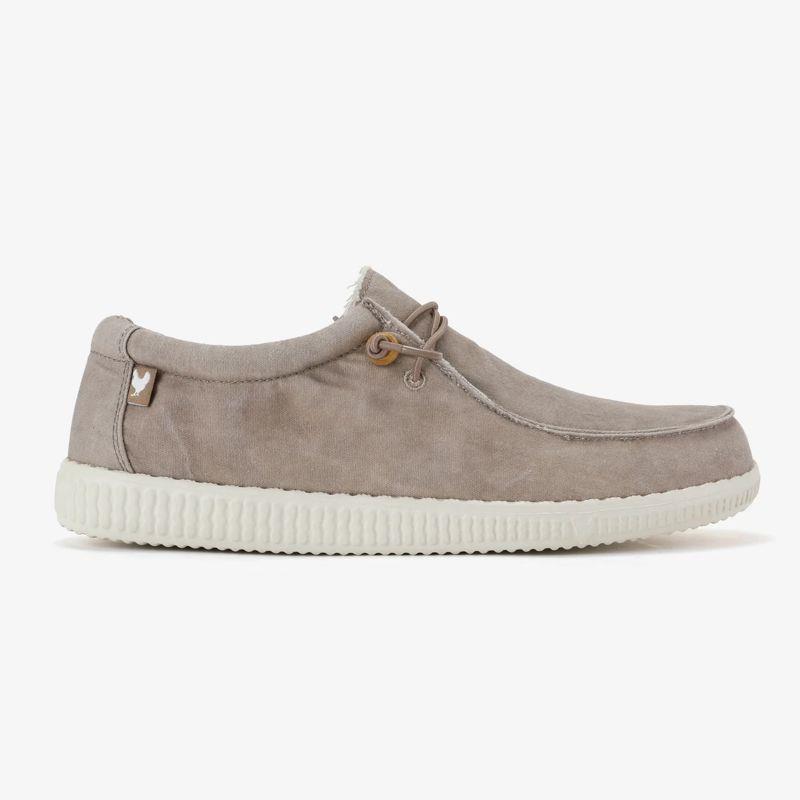 Zapatillas canvas WALK IN PITAS WALLABI WASHED beige WP-150