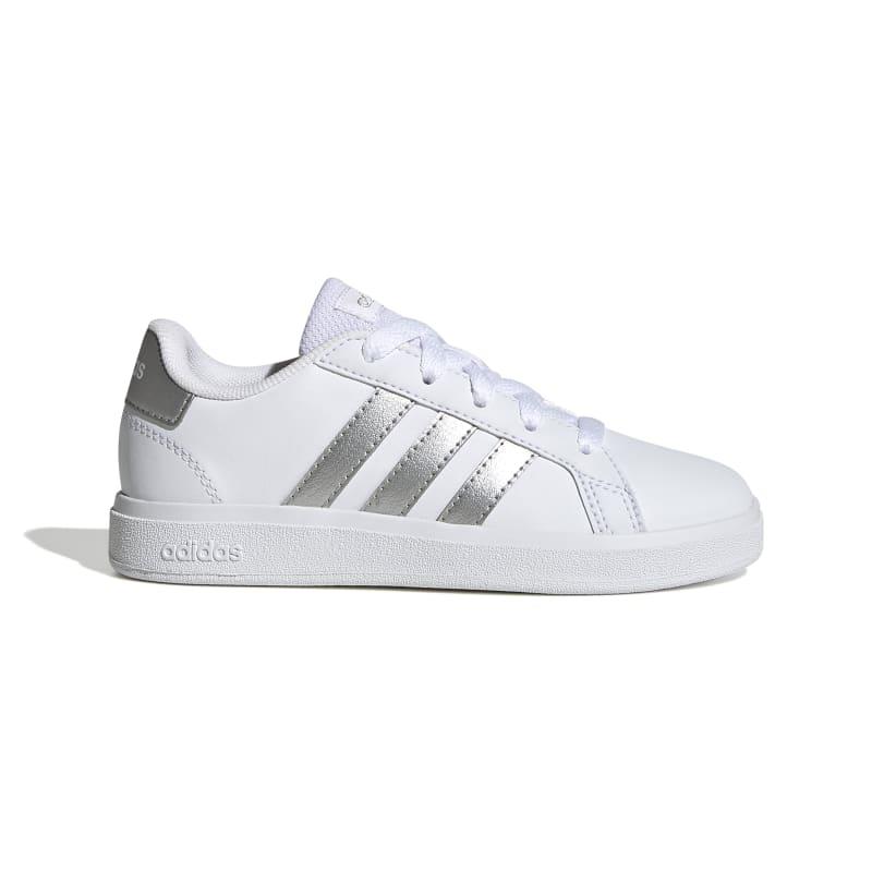 Zapatillas niña-o ADIDAS GRAND COURT 2.0 blanco y plata GW6506