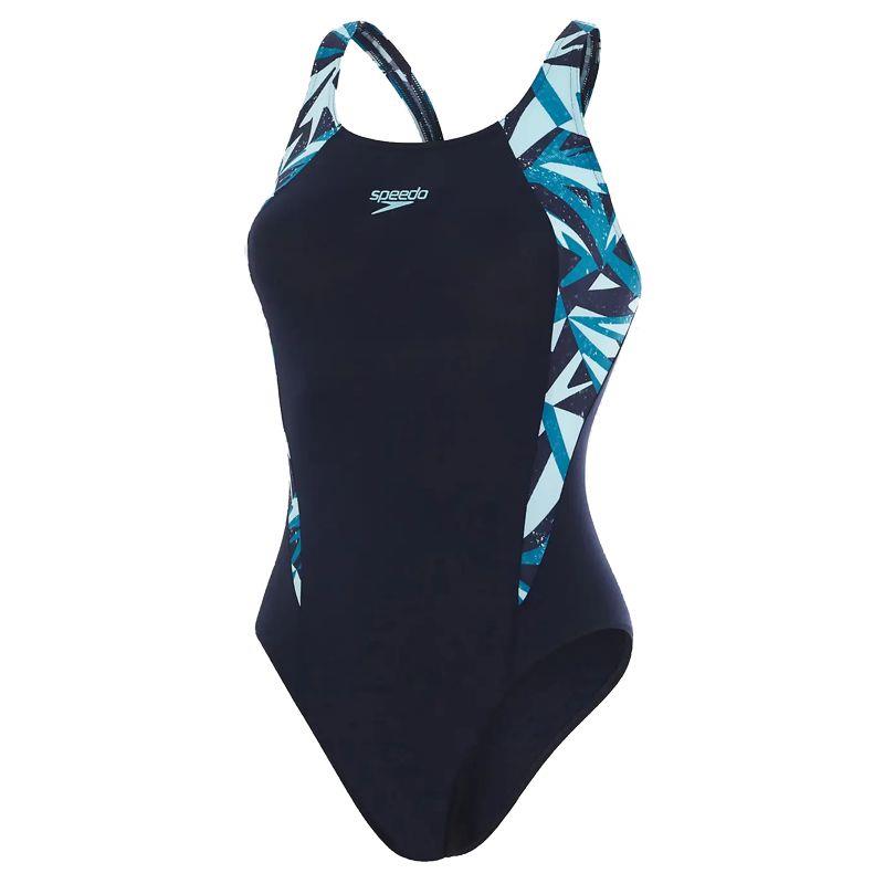 Bañador de mujer SPEEDO HYPERBOOM SPLICE MUSCLEBACK azul marino 8-13470H141