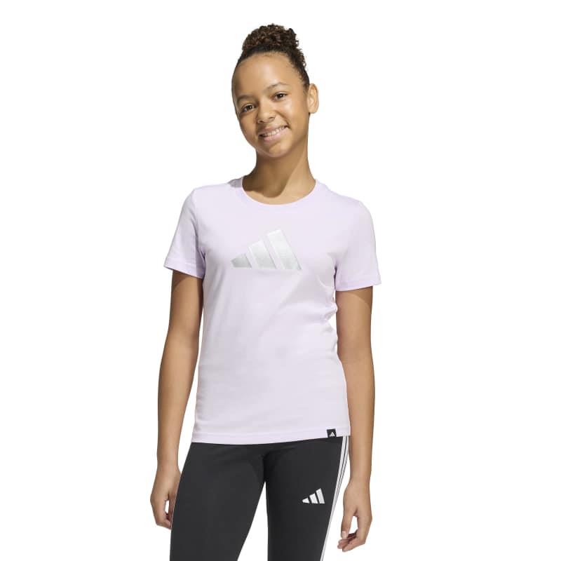 Camiseta manga corta para niña ADIDAS GLAM lila KG7745