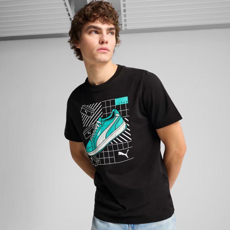 Camiseta manga corta PUMA GRAPHIC SNEAKER negra 684830-01