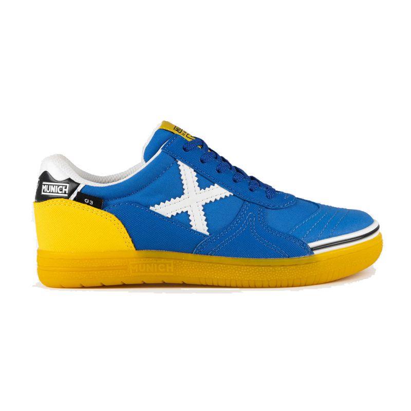 Zapatilla fútbol sala de niño MUNICH G-3 KID INDOOR azul 1511438