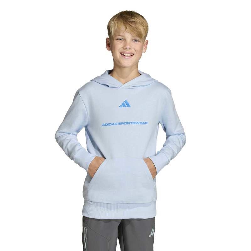 Sudadera con capucha para niño ADIDAS B FL HD J azul claro KG7388