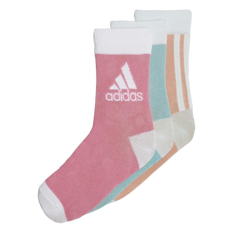 Pack calcetines bebé ADIDAS ANKLE S rosa, turquesa y coral H16376