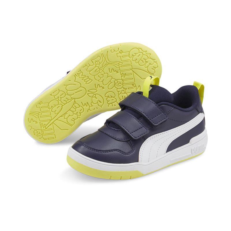 Zapatillas de niño PUMA MULTIFLEX SL V marino y pistacho 380741-08