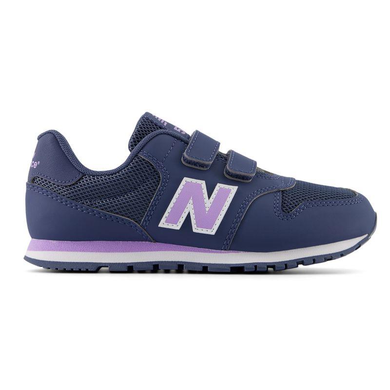 Zapatillas de niña-o NEW BALANCE 500 azul marino y lila PV500CIL