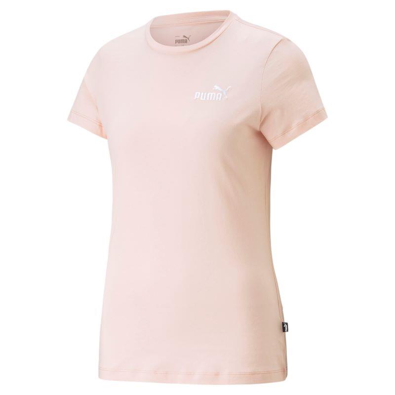 Camiseta manga corta para mujer PUMA ESS+ EMBROIDERY rosa claro 848331-66