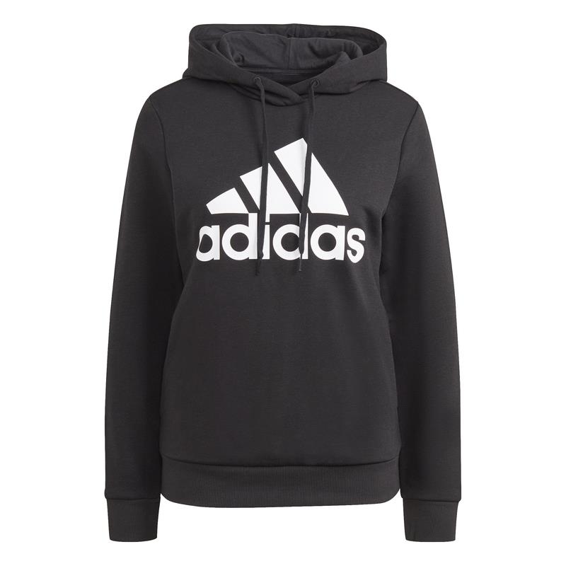 Sudadera con capucha para mujer ADIDAS LOUNGEWEAR ESSENTIALS LOGO negra GL0653