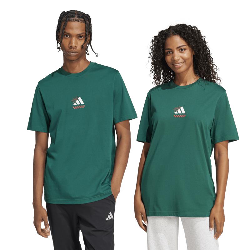 Camiseta ADIDAS LOUNGE PIZZA GRAPHIC verde JJ4017