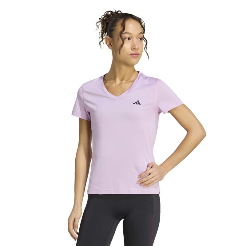 Camiseta manga corta para mujer ADIDAS ESSENTIALS V rosa KS0395