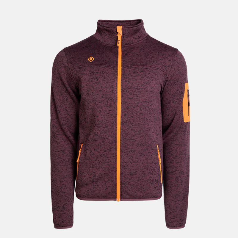 Chaqueta polar IZAS SAMAUN V3 granate y naranja