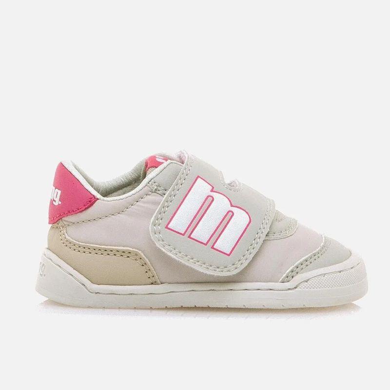 Zapatillas para niña MUSTANG FREE gris y rosa 48934-C58107
