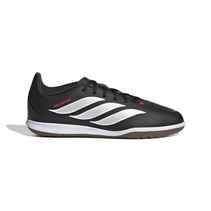 Zapatillas fútbol sala para niño ADIDAS PREDATOR CLUB IN J negra y blanco JS0361