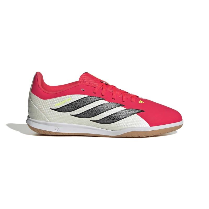 Zapatillas fútbol sala para niño ADIDAS PREDATOR CLUB IN J roja y blanco JS0363