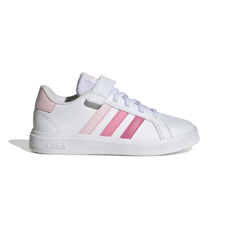 Zapatilla para niña-o ADIDAS GRAND COURT blanca y rosa IG4838