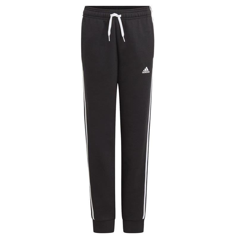 Pantalón largo para niño-a ADIDAS ESSENTIALS 3 STRIPES negro y blanco GQ8897