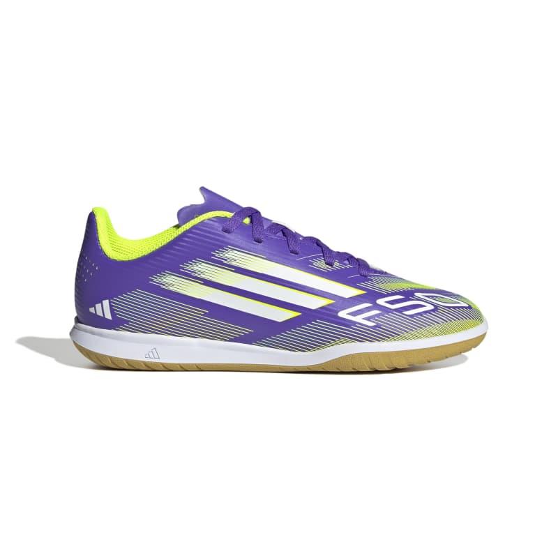 Botas de fútbol sala para niño ADIDAS F50 CLUB IN J morada JI0042