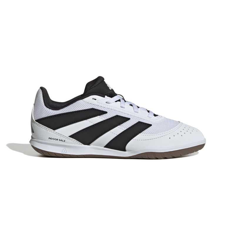 Zapatillas fútbol sala para niño ADIDAS PREDATOR CLUB IN J blanco y negro JR7026