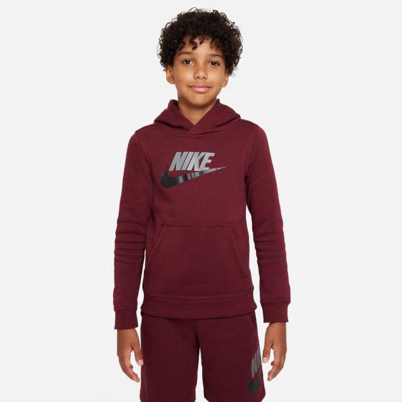 Sudadera con capucha para niño-a NIKE SPORTSWEAR CLUB granate CJ7861-639