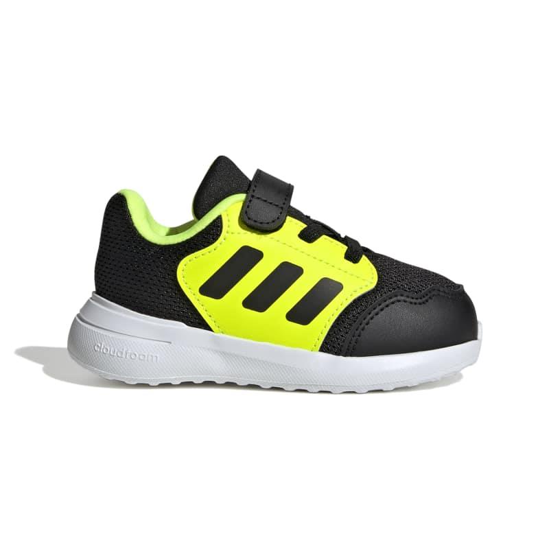 Zapatillas de niño ADIDAS TENSAUR RUN 3.0 negro y amarillo flúor JR6048
