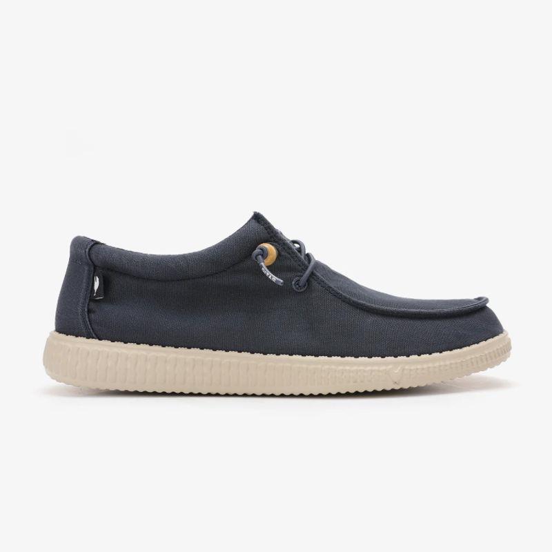 Zapatillas canvas WALK IN PITAS WALLABI WASHED azul marino WP-150